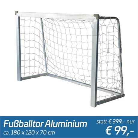 Fussballtor Alu Tor 180x120x70cm - ID: 018-RB