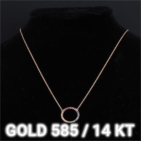 Collier Saphir multi / WG585 / Ex-VK: 599,- € / 604-JWG