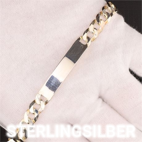 Schildarmband 8mm / SI925 / Ex-VK: 129,- € / 2670-JWG
