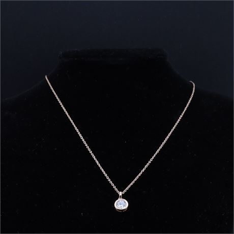 Collier Zirkonia rosé 40-45c / SI925 / Ex-VK: 59,- € / 5274-JWG