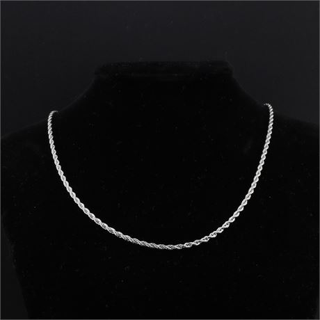 Konvolut 3 Stück - Kordelkette 55cm / Stahl / Ex-VK: 59,- € / 2735-JWG