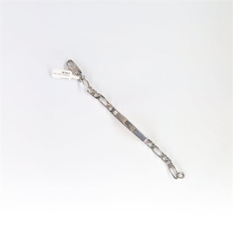 Armband Figaro Gravur 18cm / (Edel)Stahl / Ex-VK: 59,- € / 267-JWG
