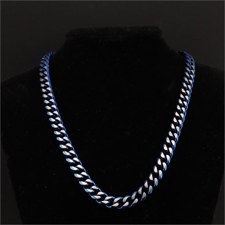 Collier blau Edel / (Edel)Stahl / Ex-VK: 89,- € / 2657-JWG