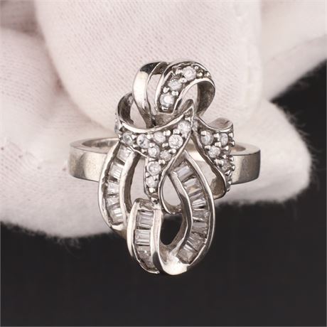 Ring Zirkonia  / W55 / SI925 / Ex-VK: 72,- € / 450-JWG