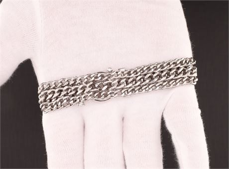 Panzerarmband 3reihig 19cm / SI925 / Ex-VK: 79,- € / 5065-JWG
