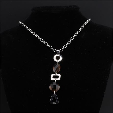 Collier mit Stein(en) ST0 45 CM / (Edel)Stahl / Ex-VK: 69,- € / 3485-JWG