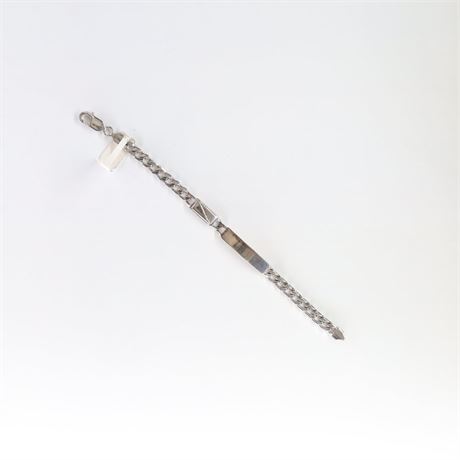 Armband Figaro Gravur 18cm / (Edel)Stahl / Ex-VK: 69,- € / 268-JWG