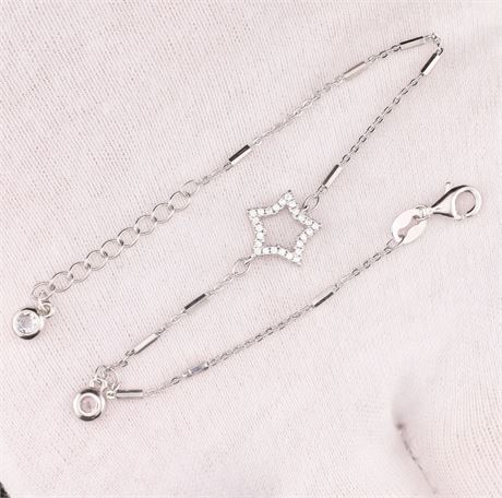 Armband Zirkonia / SI925 / Ex-VK: 43,- € / 5301-JWG