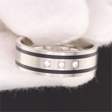 Ring mit Stein(en) / W59 / (Edel)Stahl / Ex-VK: 59,- € / 722-JWG