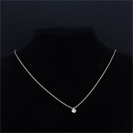 Collier Zirkonia rosé 40-45c / SI925 / Ex-VK: 45,- € / 5275-JWG