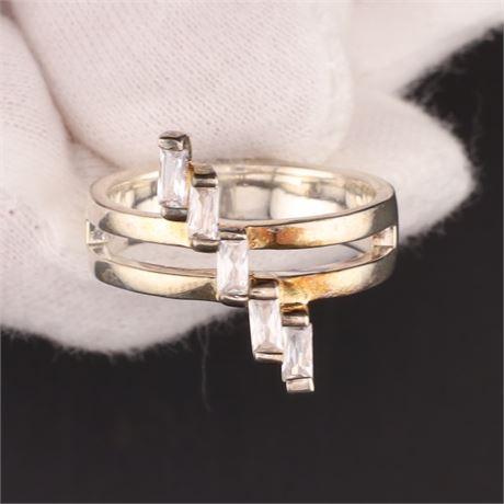 Ring Zirkonia / W58 / SI925 / Ex-VK: 59,- € / 478-JWG
