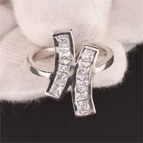 Ring Zirkonia / W57 / SI925 / Ex-VK: 54,- € / 518-JWG