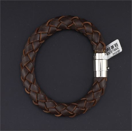 Armband Leder Leder 0 / (Edel)Stahl / Ex-VK: 59,- € / 1211-JWG