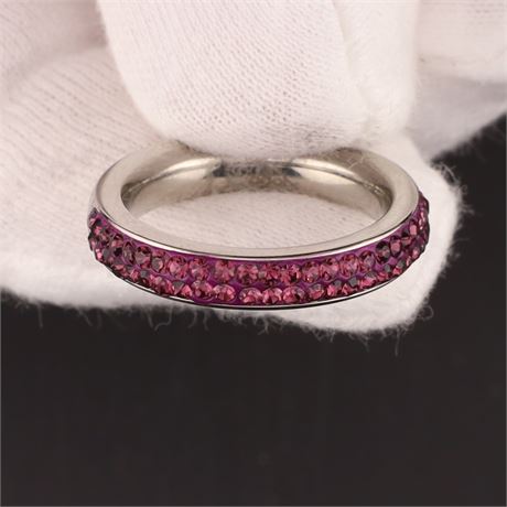 Ring mit Stein(en) / W54 / (Edel)Stahl / Ex-VK: 39,- € / 540-JWG