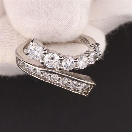 Ring Zirkonia / W55 / SI925 / Ex-VK: 59,- € / 500-JWG