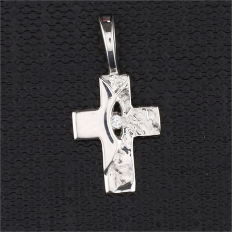 Anhänger Kreuz Zirkonia / SI925 / Ex-VK: 49,- € / 3279-JWG