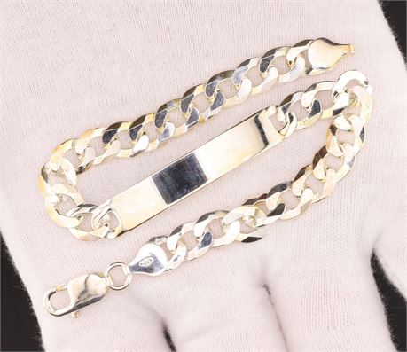 Schildarmband 8mm / SI925 / Ex-VK: 139,- € / 3265-JWG