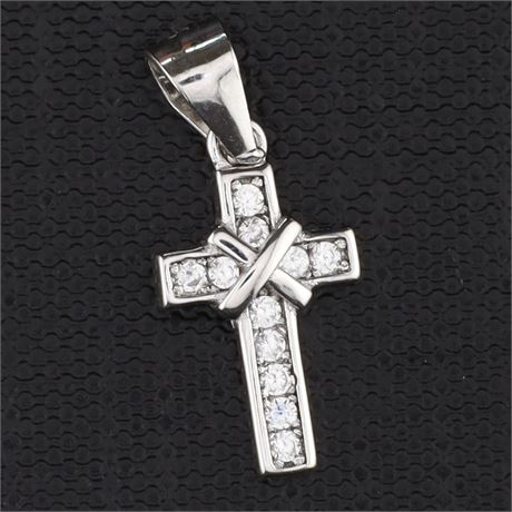 Collier Kreuz Zirkonia / SI925 / Ex-VK: 39,- € / 3275-JWG