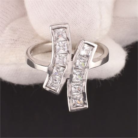 Ring Zirkonia / W57 / SI925 / Ex-VK: 54,- € / 489-JWG