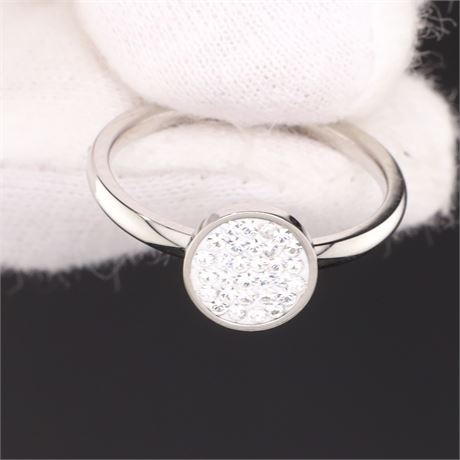 Ring mit Swarovski Kristall / W54 / (Edel)Stahl / Ex-VK: 39,- € / 2308-JWG