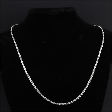 Kordelkette Edel 50cm / (Edel)Stahl / Ex-VK: 19,- € / 1081-JWG