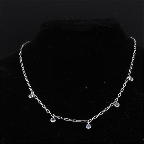 Collier Zirkonia 40-45cm / SI925 / Ex-VK: 95,- € / 1261-JWG