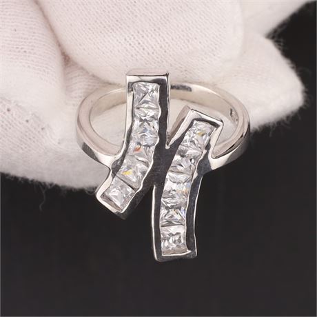 Ring Zirkonia / W52 / SI925 / Ex-VK: 54,- € / 525-JWG