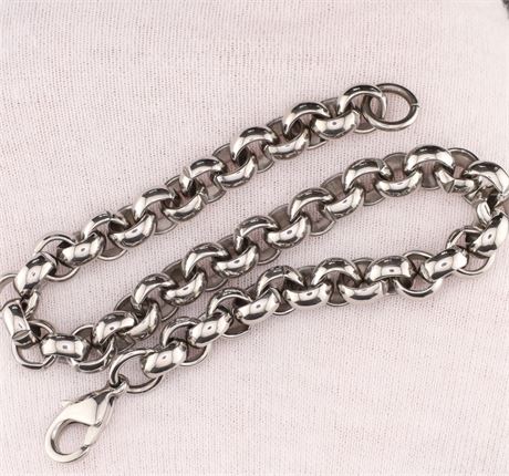 Armband Erbskette Edel 23cm / (Edel)Stahl / Ex-VK: 29,- € / 3251-JWG