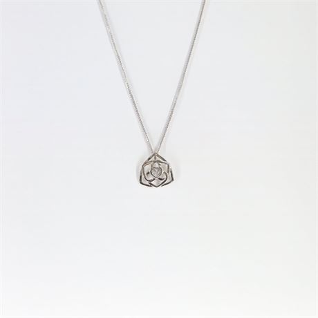 Kette mit White / SI925 / Ex-VK: 99,- € / 258-JWG