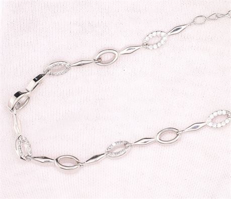 Armband Zirkonia oval / SI925 / Ex-VK: 79,- € / 620-JWG