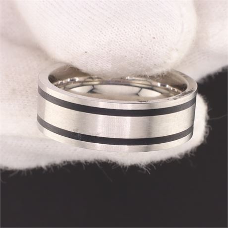 Ring mit Stein(en) / W55 / (Edel)Stahl / Ex-VK: 59,- € / 694-JWG