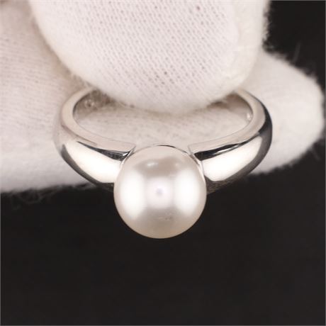 Ring X-Pearl / W50 / SI925 / Ex-VK: 69,- € / 3196-JWG