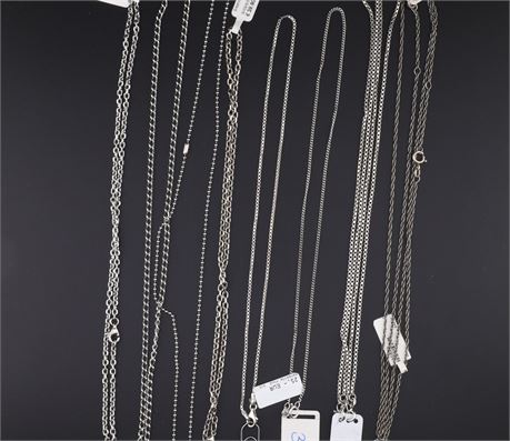 Konvolut 10 Stück - Stahlkette / Stahl / Ex-VK: 223,- € / 2798-JWG