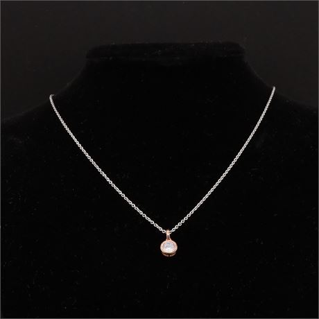 Collier Zirkonia rosé 40-45c / SI925 / Ex-VK: 49,- € / 4654-JWG