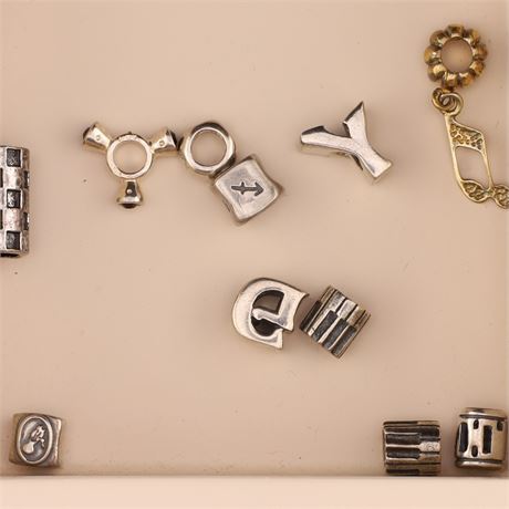 Konvolut Silverbeads - ca. 10 Stück / Glas / SI925 / Ex-VK: 150,- € / 2829-JWG