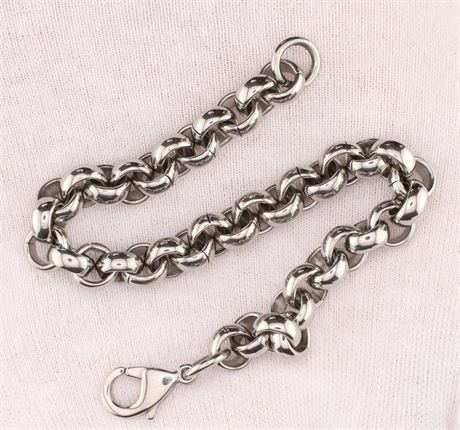 Armband Erbskette Edel 23cm / (Edel)Stahl / Ex-VK: 29,- € / 3252-JWG