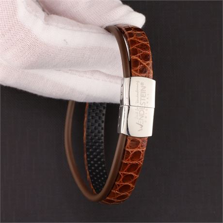 Armband Alligator braun / Ex-VK: 149,- € / 3936-JWG
