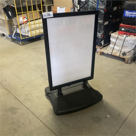 Kundenstopper DIN A1 - rollbar mit Wassertank - ID: 160-LSV