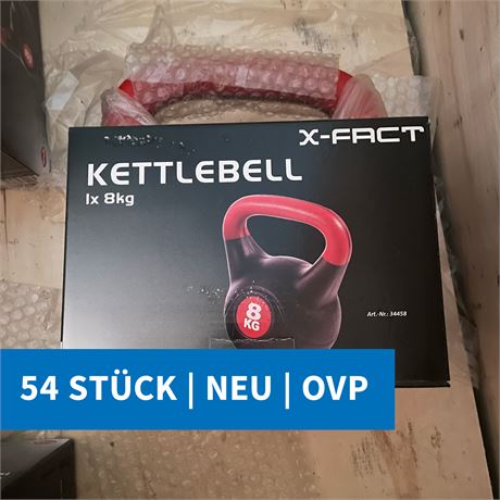 POSTEN 54x 8kg Kettlebell NEU - ID: 214-LSV