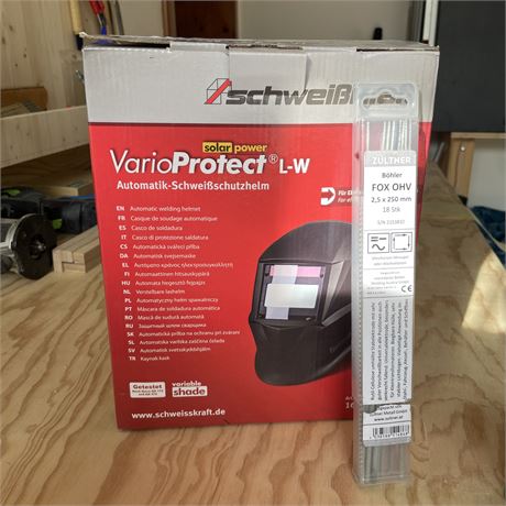Automatik Schweißhelm + Elektroden - ID: 46-KP