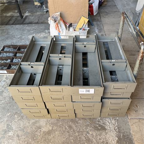 Posten Karteikartenhalter Karteikasten Stahl 20 Stück - ID: 74-KP