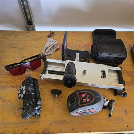 Laser Messgerät mit Zubehör - ID: 141-STM