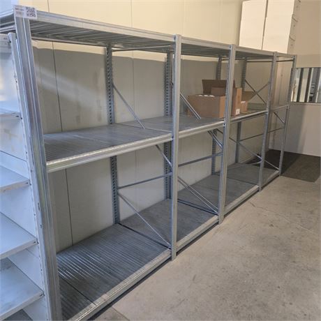 Stahlregal mit acht Fächern - ID: 67-DUV