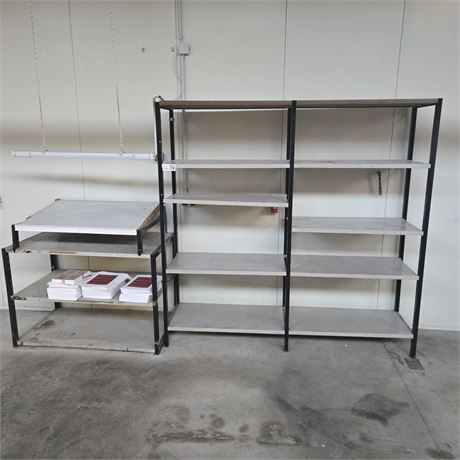 Stahlregal mit Schreibablage - ID: 68-DUV