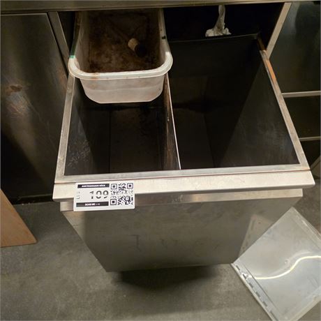 Edelstahl-Abfallbehälter - ID: 109-LLG