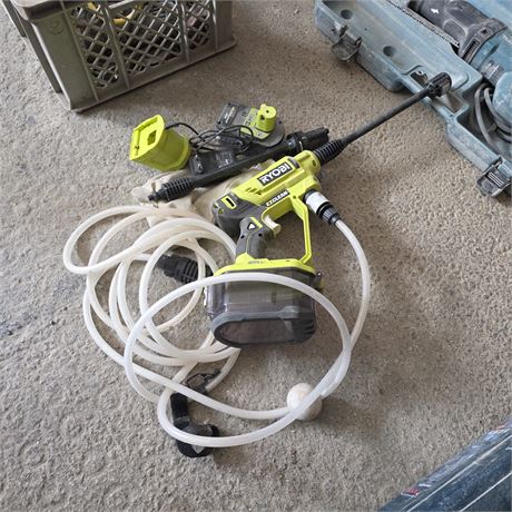 RYOBI EZClean Akku-Hochdruckreiniger + Akku + Ladegerät - ID: 45-REB