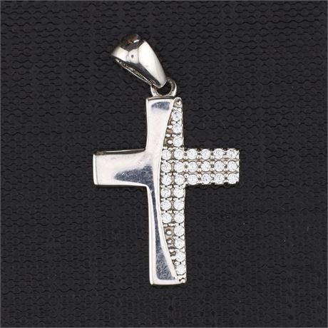 Anhänger Kreuz Zirkonia, Silber 925 - ID: 3278-JWG