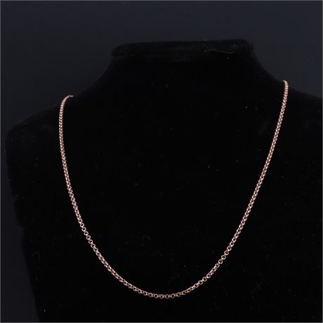 Erbskette 70cm rose, Silber 925 - ID: 789-JWG