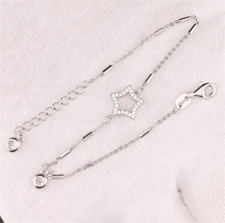 Armband Zirkonia, Silber 925 - ID: 5301-JWG