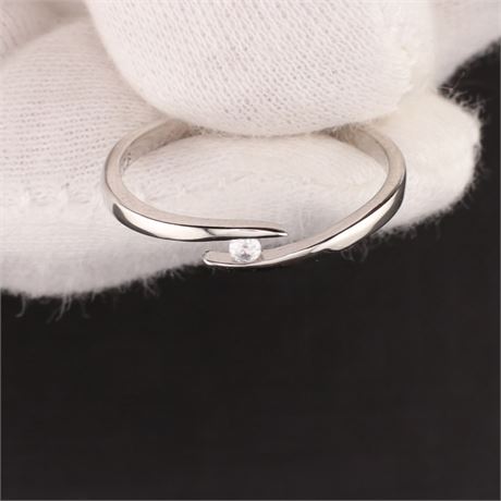Ring Zirkonia, Silber 925, Weite 54 - ID: 3617-JWG